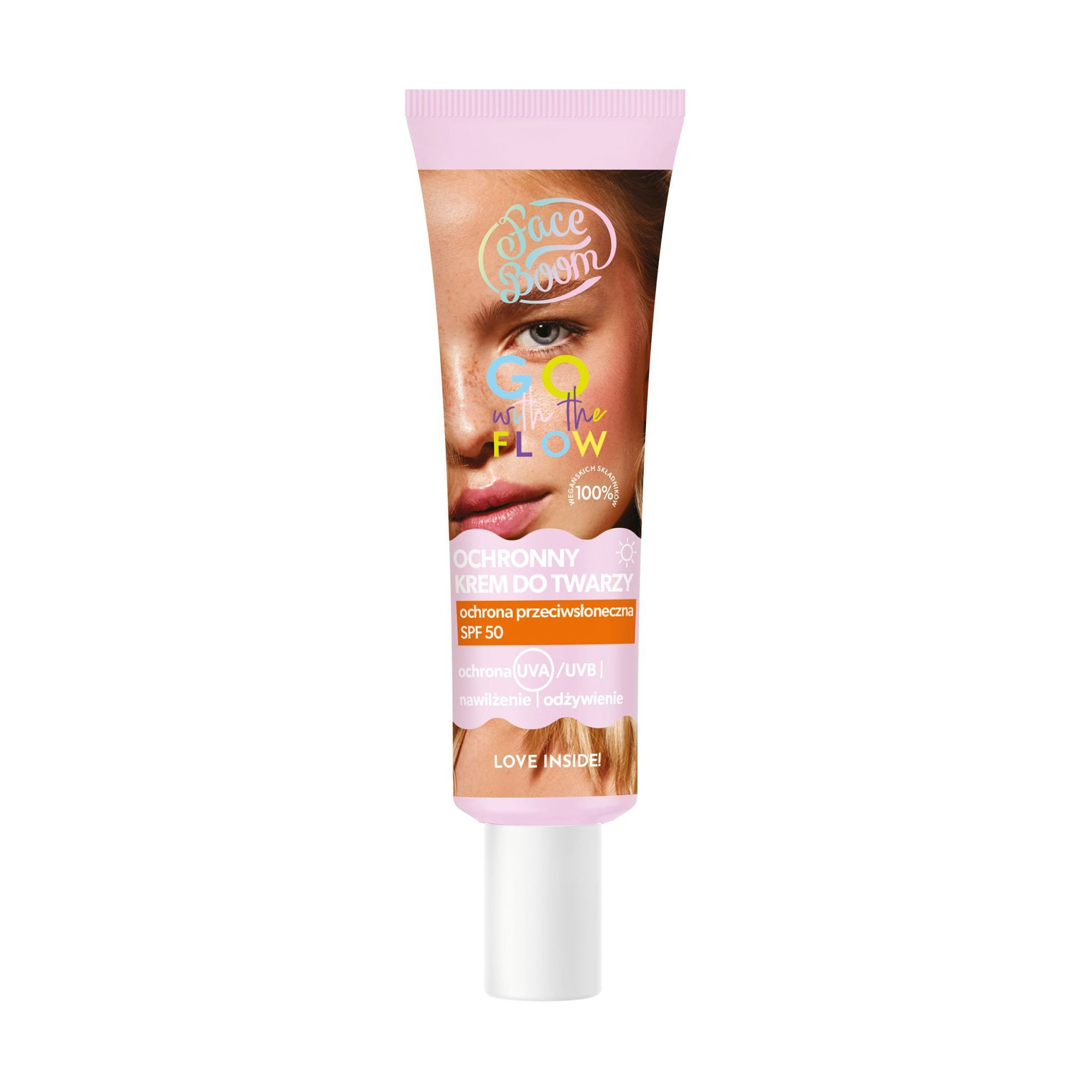 Сонцезахисний крем для обличчя Face Boom Go With The Flow Protective Face Cream, SPF 50, 40 мл